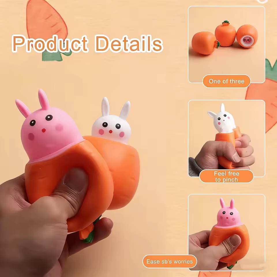 Jouet à presser lapin carotte  - Baby Products Unique avis et prix